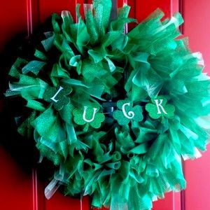 St. Patrick’s day door wreath